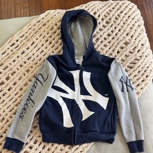 Kids Yankees Navy and Gray Hoodie